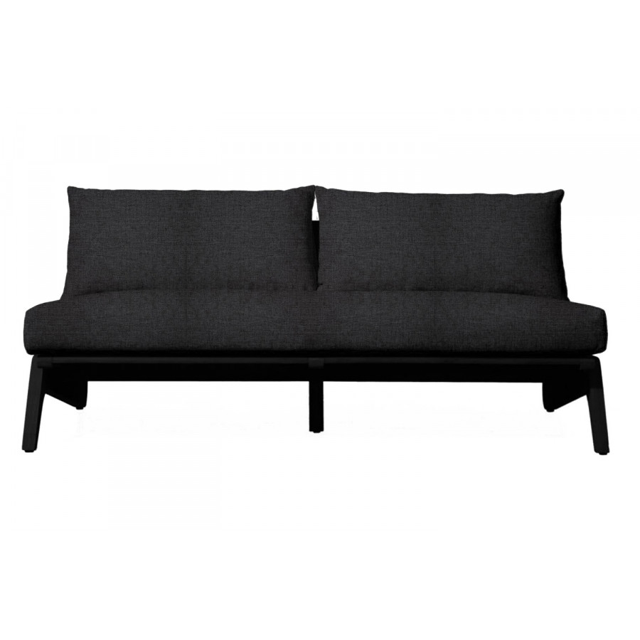 Harbour Mlb 2 Seat Armless Sofa - Teak Charcoal, Copacabana Midnight