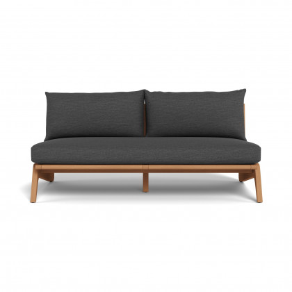 Harbour Mlb Teak 2 Seat Armless Sofa