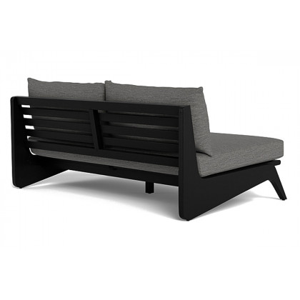 Harbour Mlb 2 Seat Armless Sofa - Teak Natural, Lisos Piedra