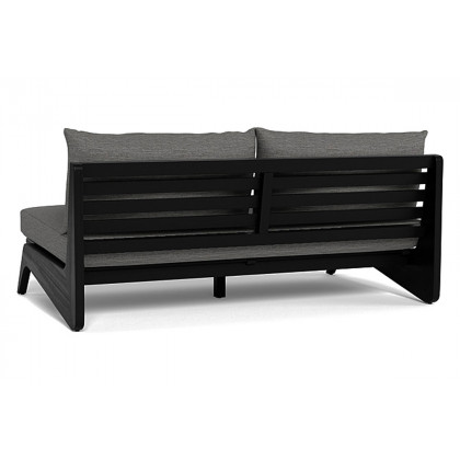 Harbour Mlb 2 Seat Armless Sofa - Teak Natural, Lisos Piedra