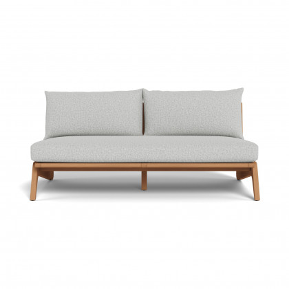 Harbour Mlb Teak 2 Seat Armless Sofa