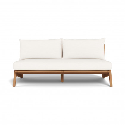 Harbour Mlb Teak 2 Seat Armless Sofa