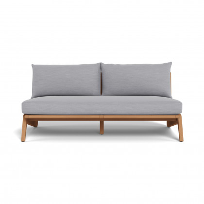 Harbour Mlb Teak 2 Seat Armless Sofa