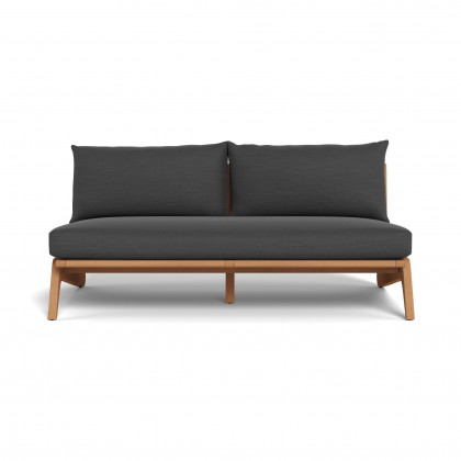 Harbour Mlb Teak 2 Seat Armless Sofa
