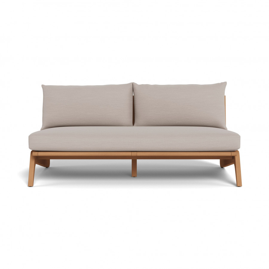 Harbour Mlb Teak 2 Seat Armless Sofa