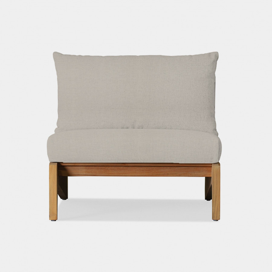 Harbour Mlb Easy Chair - Teak Natural, Panama Marble