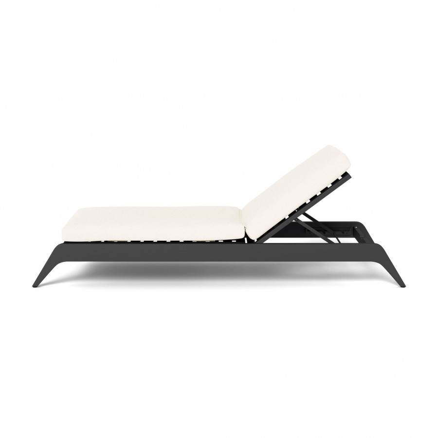 Harbour Mlb Aluminum Slatted Sun Lounge - Aluminum Asteroid / Riviera Ivory