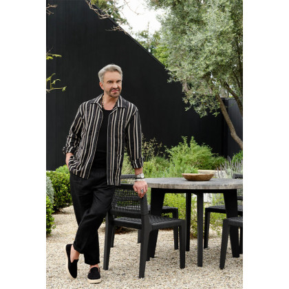 Harbour Mlb Aluminum Slatted Sun Lounge - Aluminum Asteroid / Siesta Slate