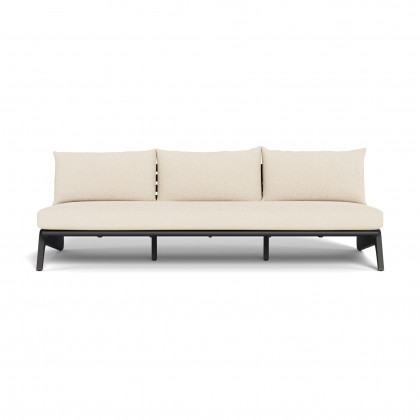 Harbour Mlb Aluminum 3 Seat Armless Sofa