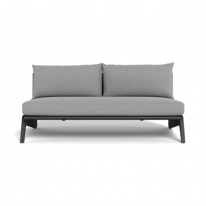 Harbour Mlb Aluminum 2 Seat Armless Sofa