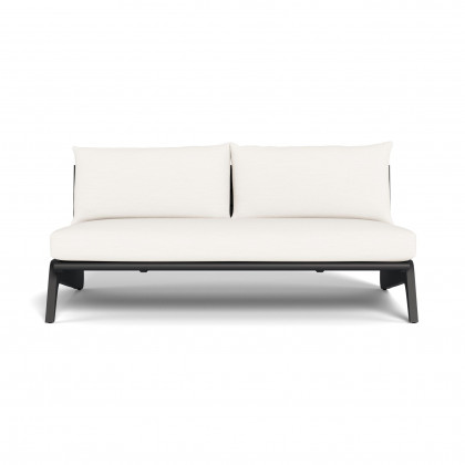 Harbour Mlb Aluminum 2 Seat Armless Sofa