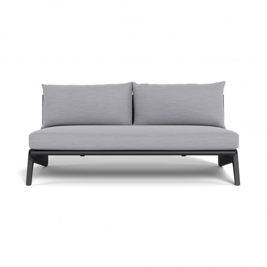 Harbour Mlb Aluminum 2 Seat Armless Sofa