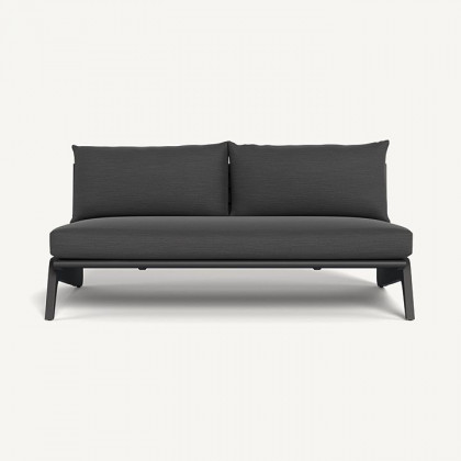 Harbour Mlb Aluminum 2 Seat Armless Sofa
