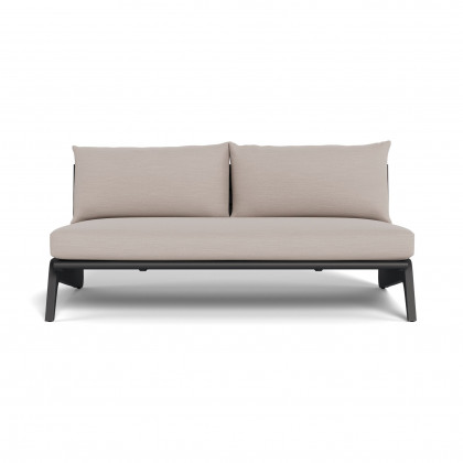 Harbour Mlb Aluminum 2 Seat Armless Sofa