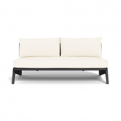 Harbour Mlb Aluminum 2 Seat Armless Sofa