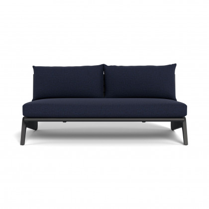 Harbour Mlb Aluminum 2 Seat Armless Sofa