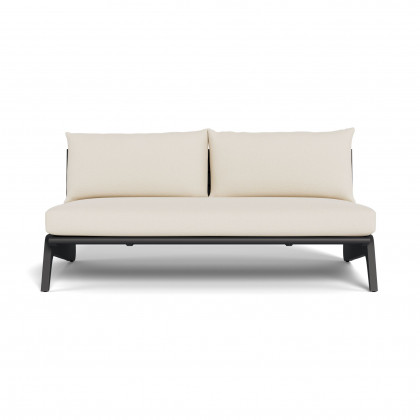 Harbour Mlb Aluminum 2 Seat Armless Sofa