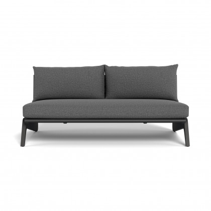 Harbour Mlb Aluminum 2 Seat Armless Sofa