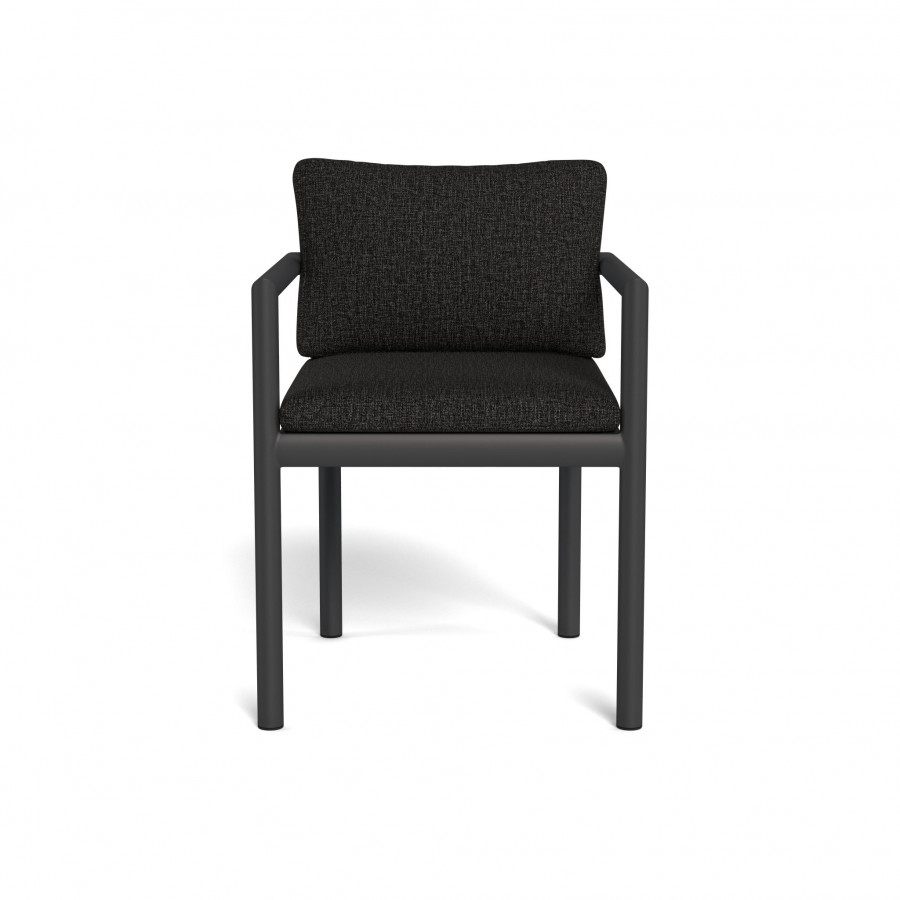 Harbour Moab Dining Chair - Aluminum Asteroid / Copacabana Midnight