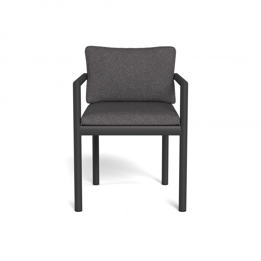 Harbour Moab Dining Chair - Aluminum Asteroid / Riviera Slate