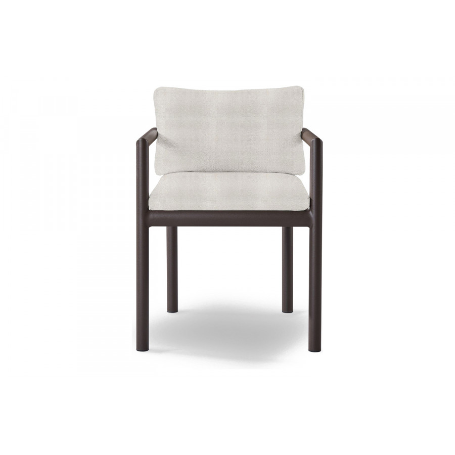 Harbour Moab Dining Chair - Aluminum Bronze, Riviera Ivory
