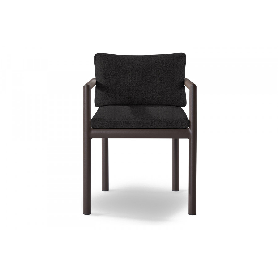 Harbour Moab Dining Chair - Aluminum Bronze, Riviera Slate