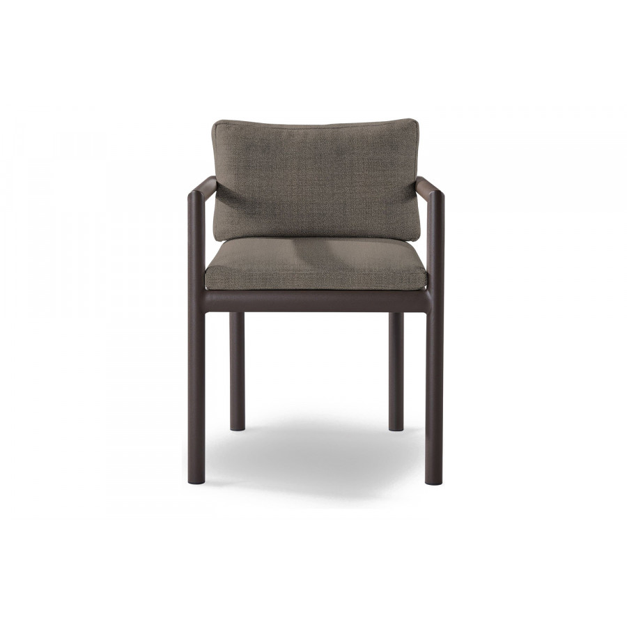 Harbour Moab Dining Chair - Aluminum Bronze, Riviera Stone
