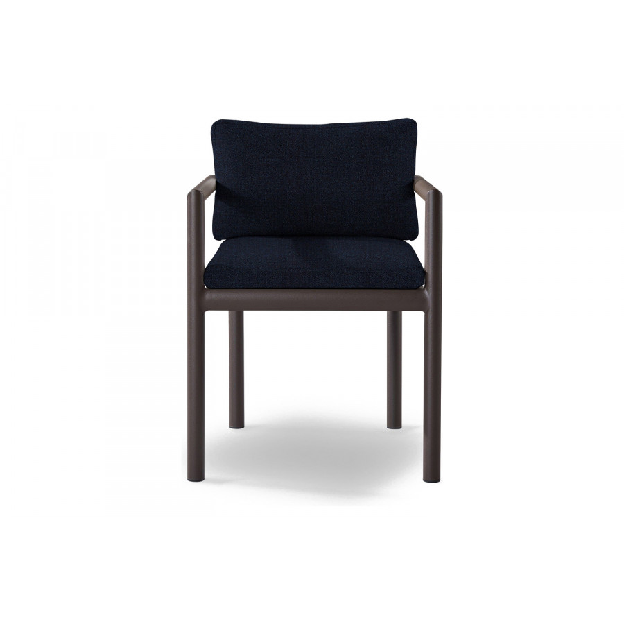 Harbour Moab Dining Chair - Aluminum Bronze, Siesta Indigo