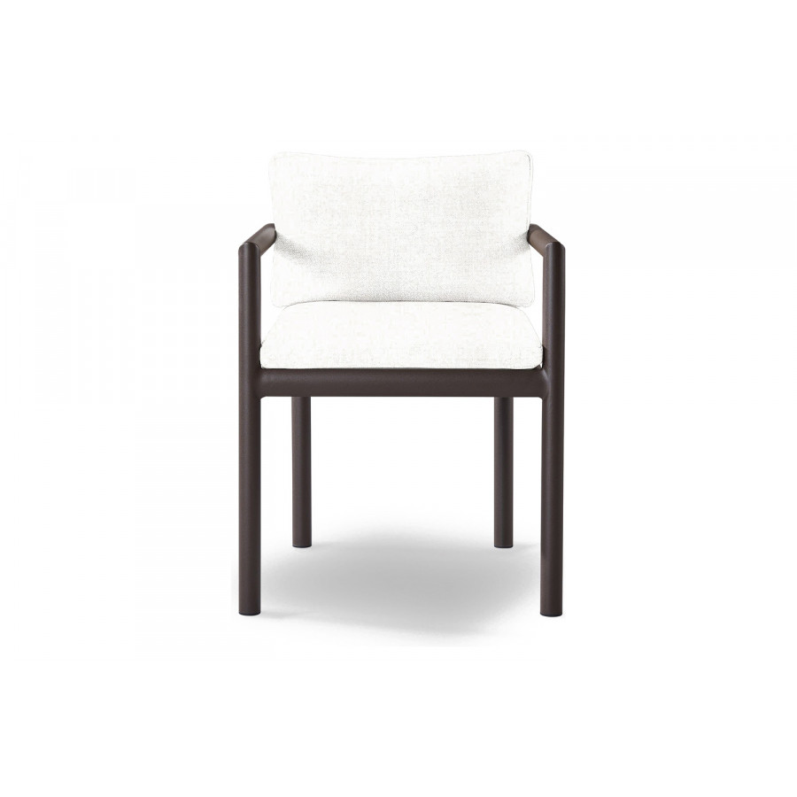 Harbour Moab Dining Chair - Aluminum Bronze, Siesta Ivory