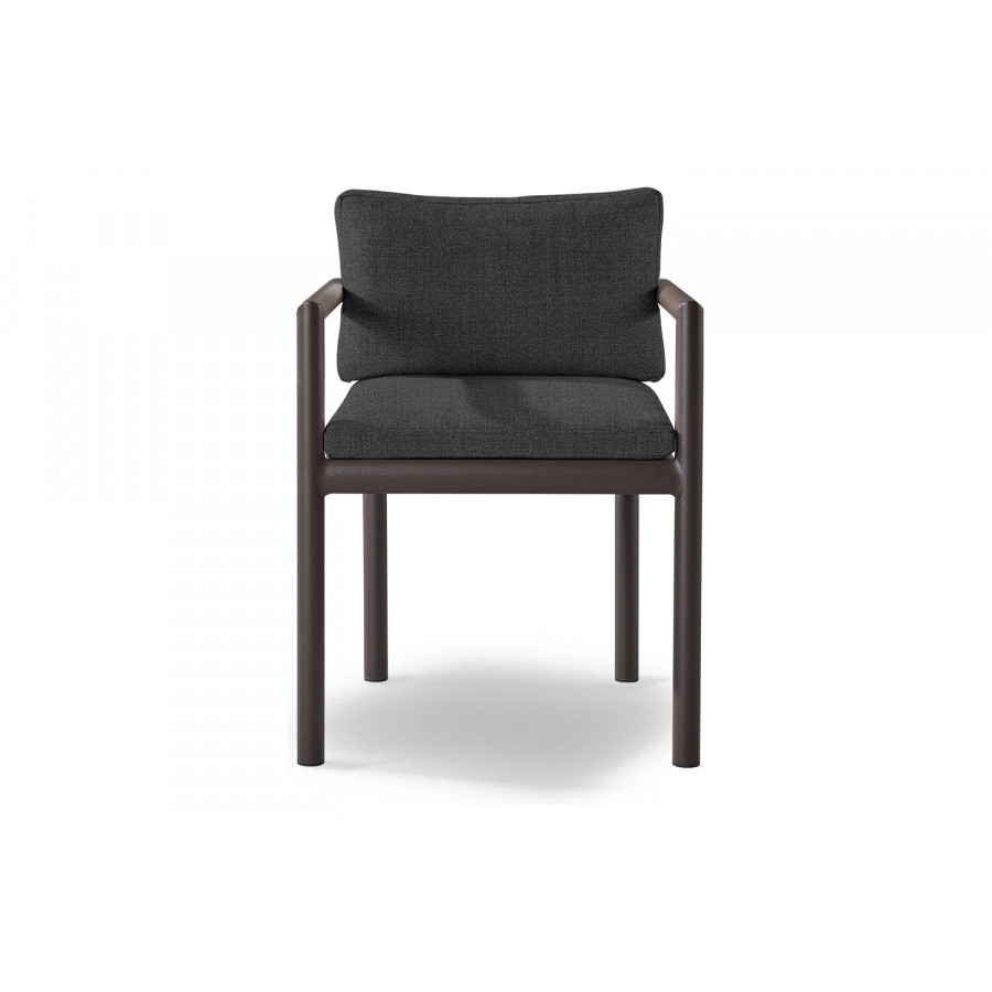 Harbour Moab Dining Chair - Aluminum Bronze, Siesta Slate