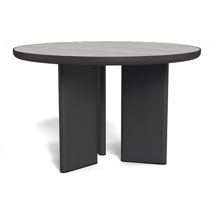 Harbour Moab 48" Round Dining Table - Aluminum Asteroid
