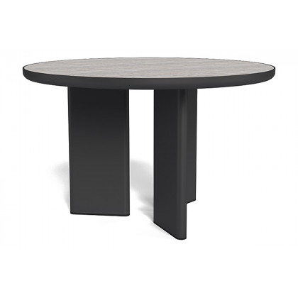 Harbour Moab 48" Round Dining Table - Aluminum Asteroid