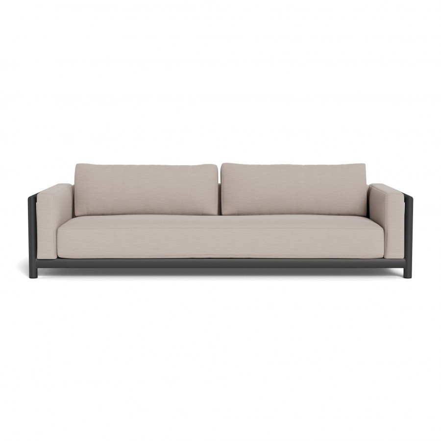 Harbour Moab Sofa 108" - Aluminum Asteroid / Panama Marble