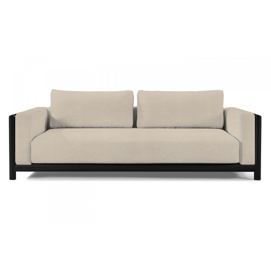 Harbour Moab Sofa 90" - Aluminum Asteroid, Panama Marble