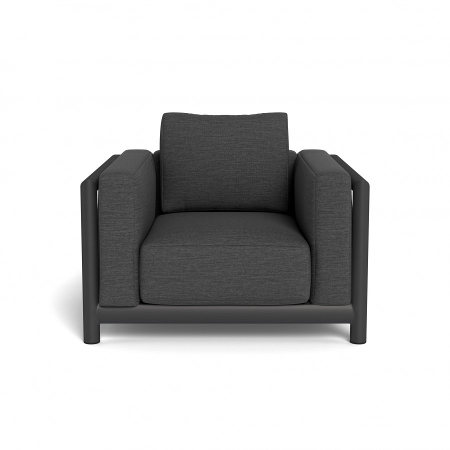 Harbour Moab Lounge Chair - Aluminum Asteroid / Lisos Grafito