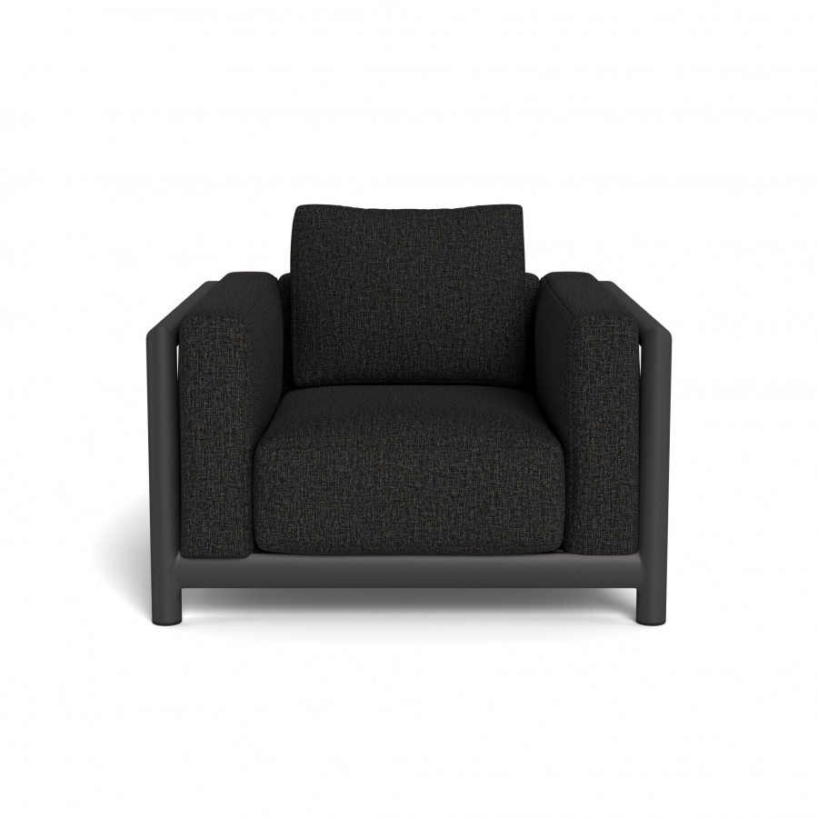Harbour Moab Lounge Chair - Aluminum Asteroid / Copacabana Midnight