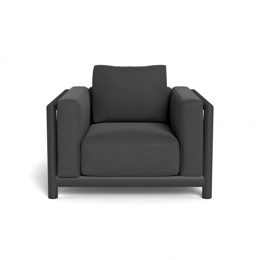 Harbour Moab Lounge Chair - Aluminum Asteroid / Panama Grafito