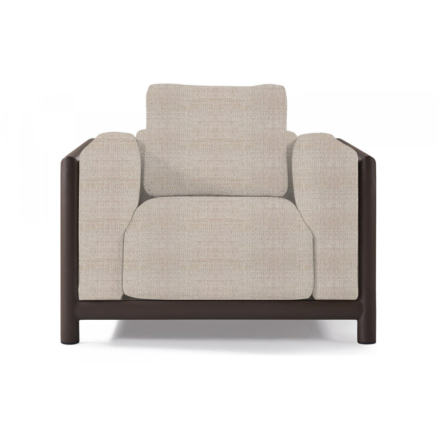 Harbour Moab Lounge Chair - Aluminum Bronze, Siesta Taupe