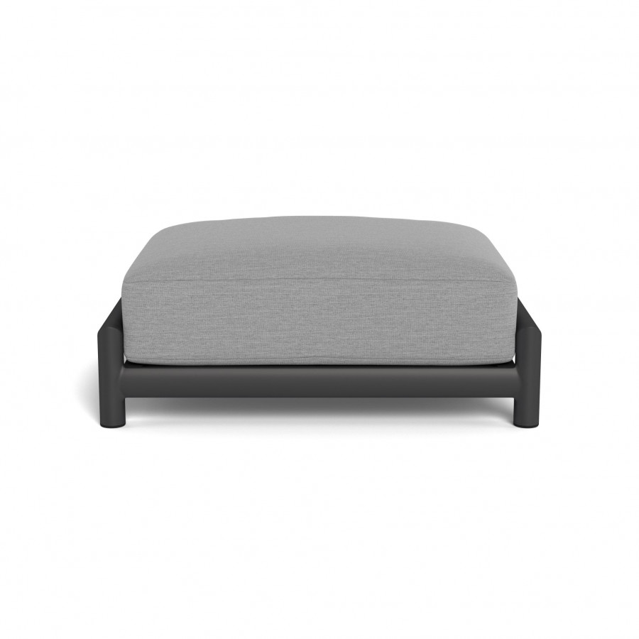 Harbour Moab Ottoman - Aluminum Asteroid / Lisos Piedra