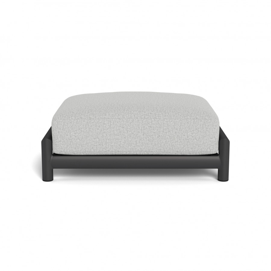 Harbour Moab Ottoman - Aluminum Asteroid / Copacabana Sand