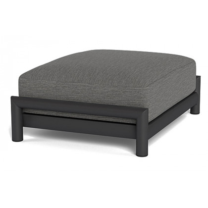 Harbour Moab Ottoman - Aluminum Asteroid, Copacabana Sand