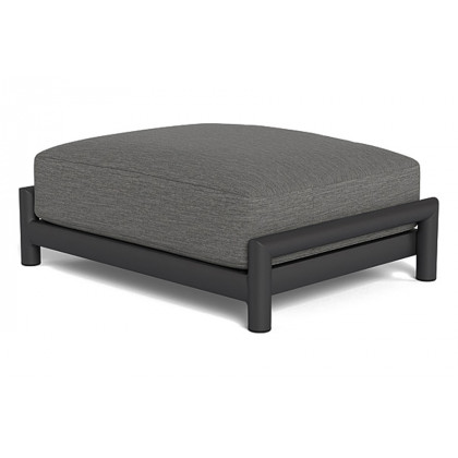 Harbour Moab Ottoman - Aluminum Asteroid, Copacabana Sand