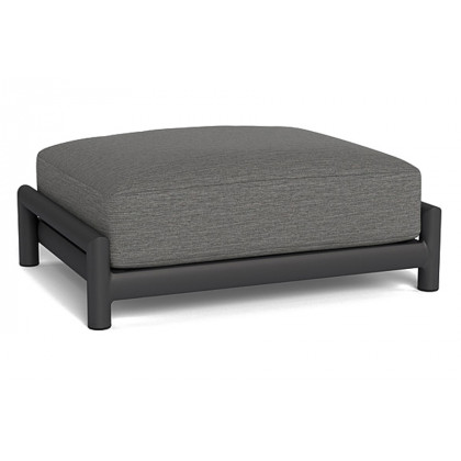 Harbour Moab Ottoman - Aluminum Asteroid, Copacabana Sand