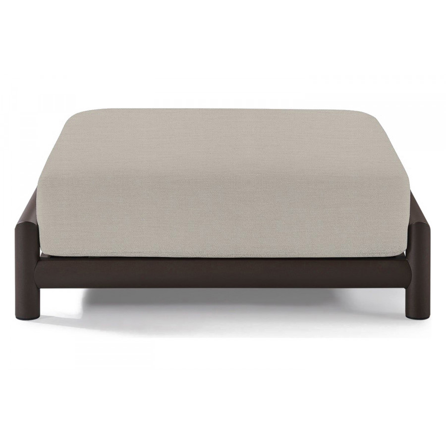 Harbour Moab Ottoman - Aluminum Bronze, Panama Marble