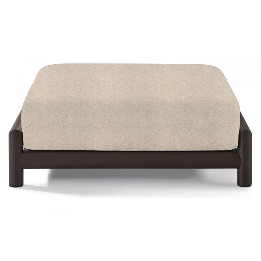 Harbour Moab Ottoman - Aluminum Bronze, Riviera Sand
