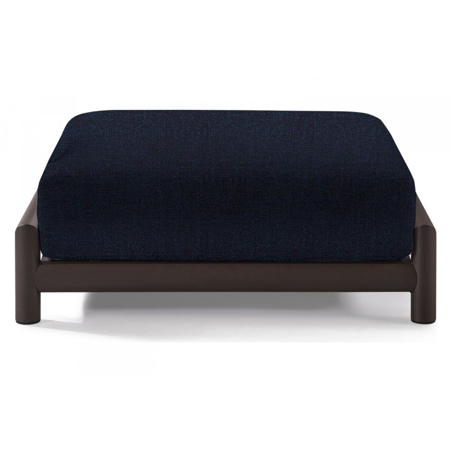 Harbour Moab Ottoman - Aluminum Bronze, Siesta Indigo