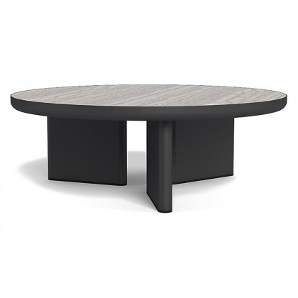 Harbour Moab Round Coffee Table - Aluminum Asteroid