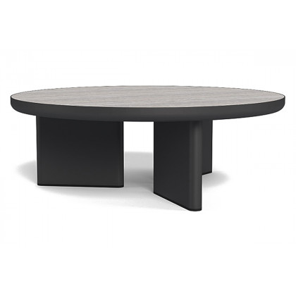 Harbour Moab Round Coffee Table - Aluminum Asteroid