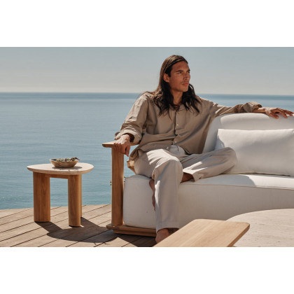 Harbour Newport Teak Dining Chair - Teak Natural / Copacabana Sand