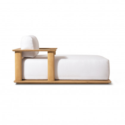 Harbour Newport Teak Fixed Chaise